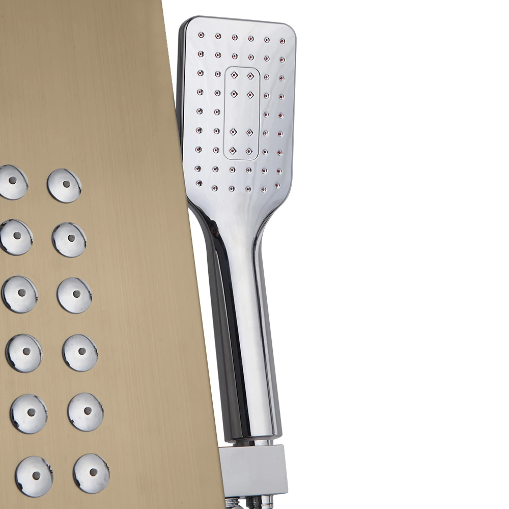 

High Configuration and Easy To Install and Stainless Steel Multi-functional Fashion Shower Panel Split Wall-mounted Hand Shower