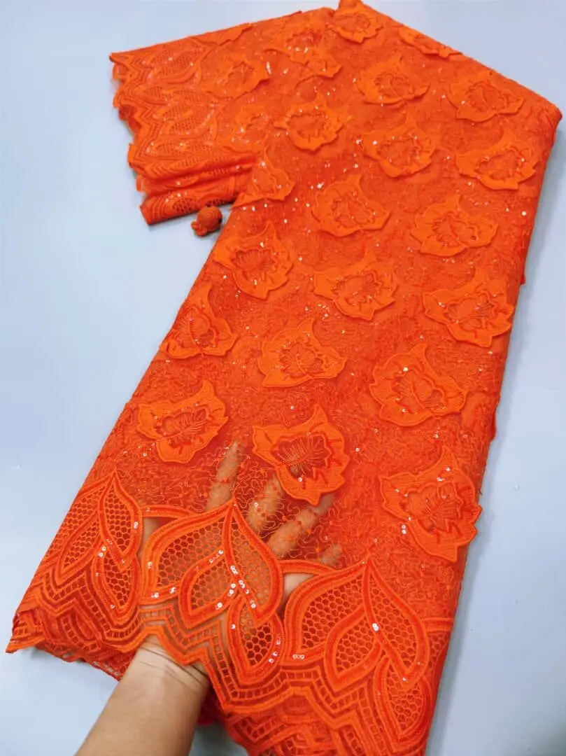 5 ярдов модная вышивка французская Тюлевая кружевная ткань с блестками 2022