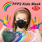Маскарадные маски ffp2 для детей от 6 до 12 лет, детские маски FFP2, маскарадные маски fpp2 для детей, маскарадные маски для детей 20-100 шт., быстрая доставка