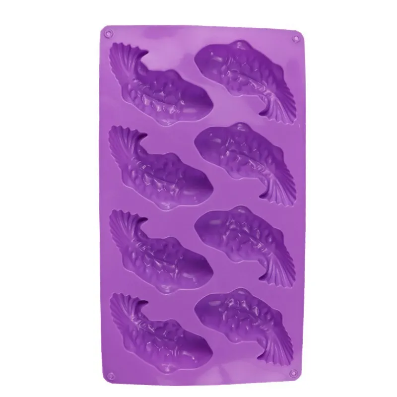 8 даже Золотая рыбка Карп больше чем мыло ручной работы силиконовая форма для