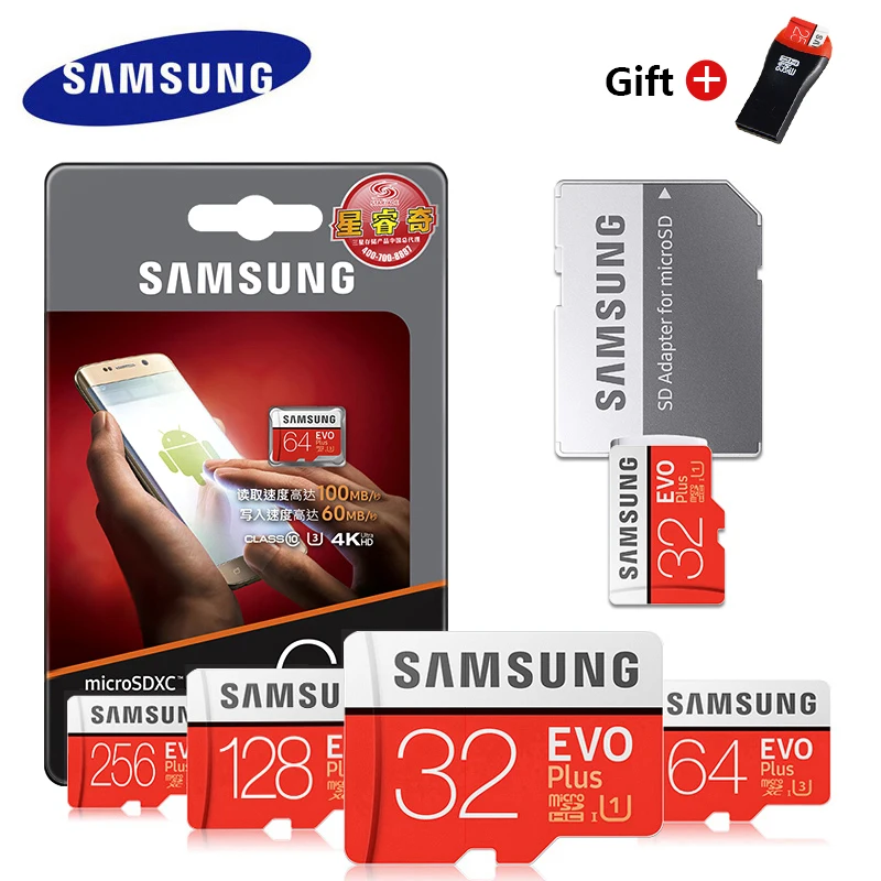 SAMSUNG оригинальная TF Microsd карта памяти MicroSD EVO Micro SD карта 32 Гб 64 Гб 128 Гб карта памяти TF флэш-диск