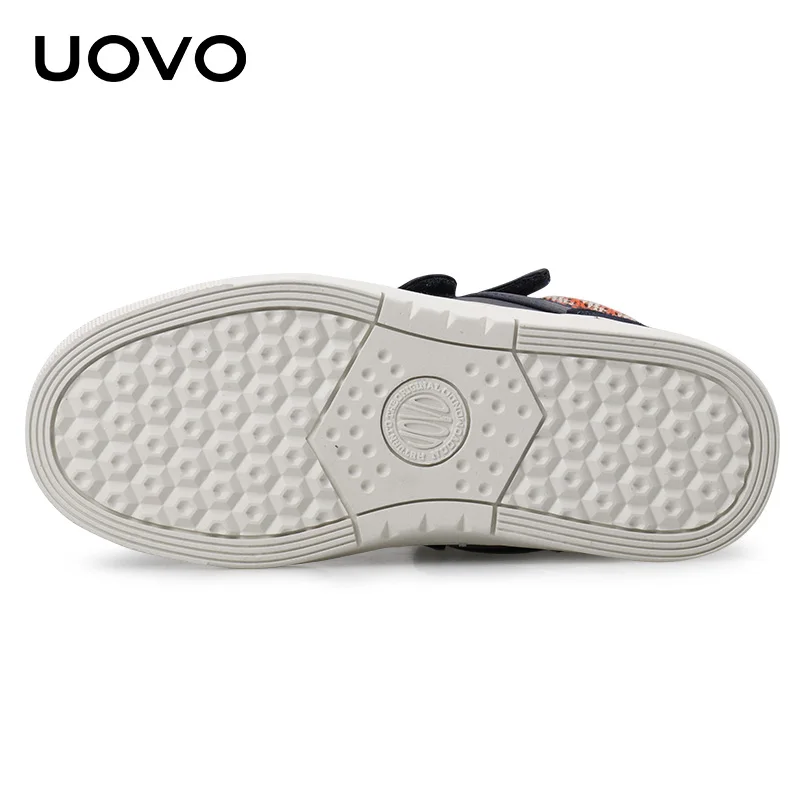 UOVO, зимние кроссовки для детей, модная теплая спортивная обувь для детей, повседневная обувь для больших мальчиков и девочек, размер#30-39