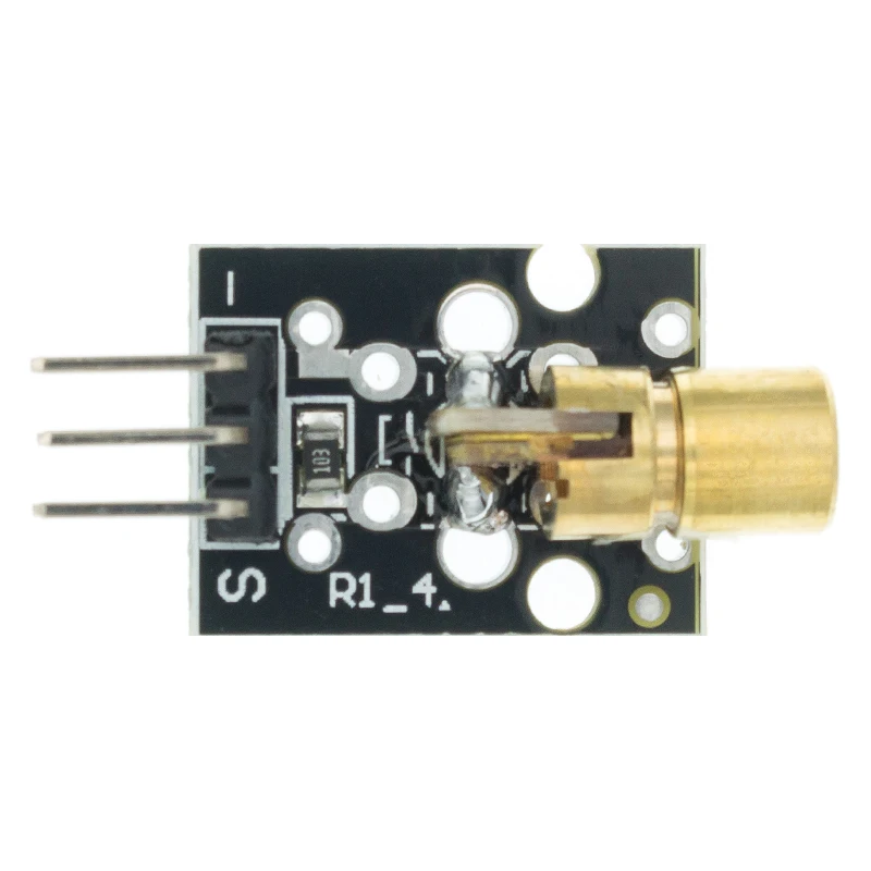 50PCS KY-008 650nm Laser sensor Module 6mm 5V 5mW Red Dot Diode Copper Head for | Электронные компоненты и