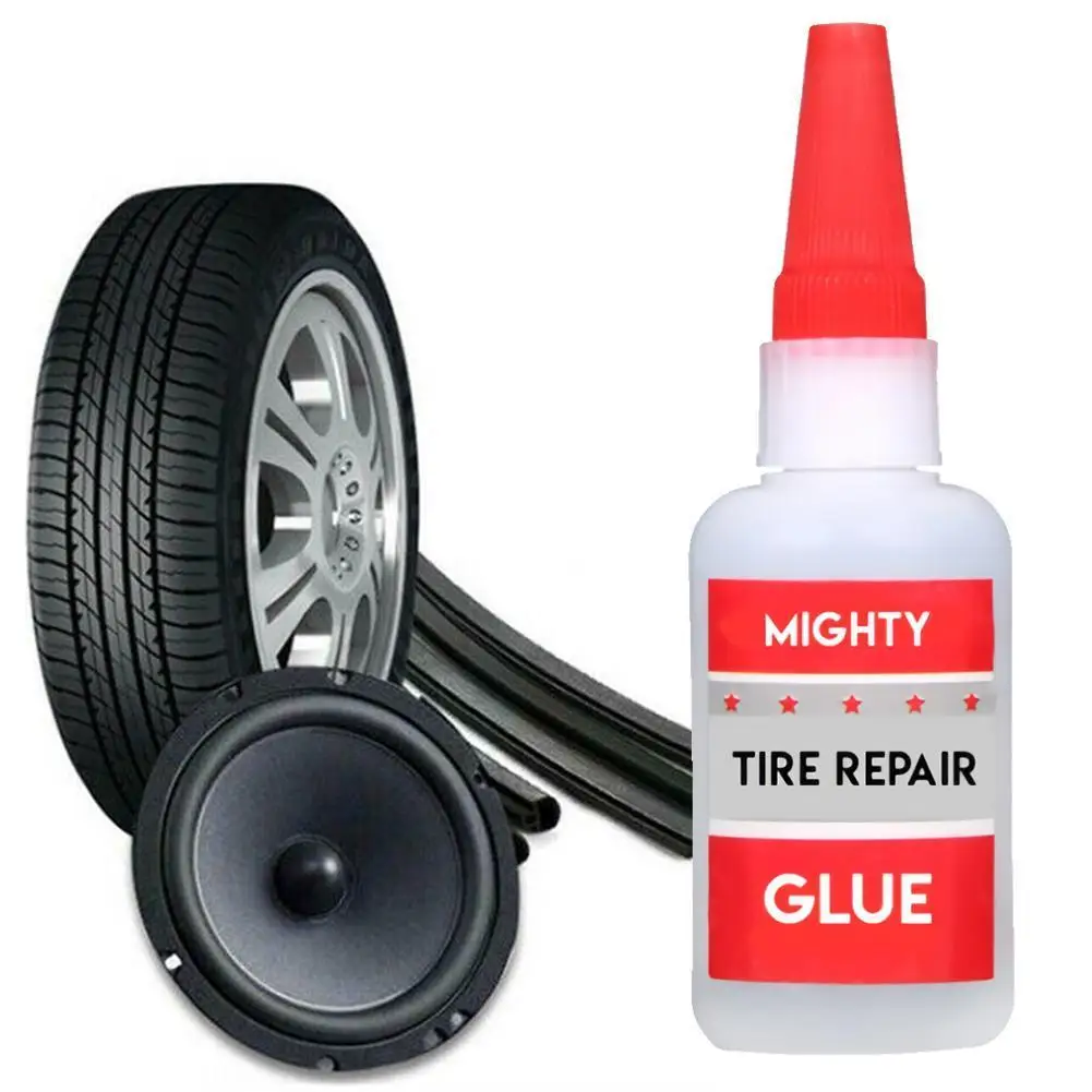 

50ml Mighty Glue Rapid Fix Fast Adhesive Stronger Super Tire Glue Glue Patch Bike Repair Car For Wood Puncture Tyre Sealant N3I5