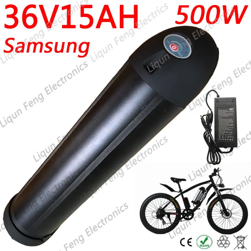 США ЕС без налога 36 В 15 Ач бутылка для воды аккумулятор электровелосипеда 36В 15ач
