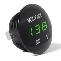 85 hot sales dc 12v 24v car motorcycle led panel digital voltage meter display voltmeter