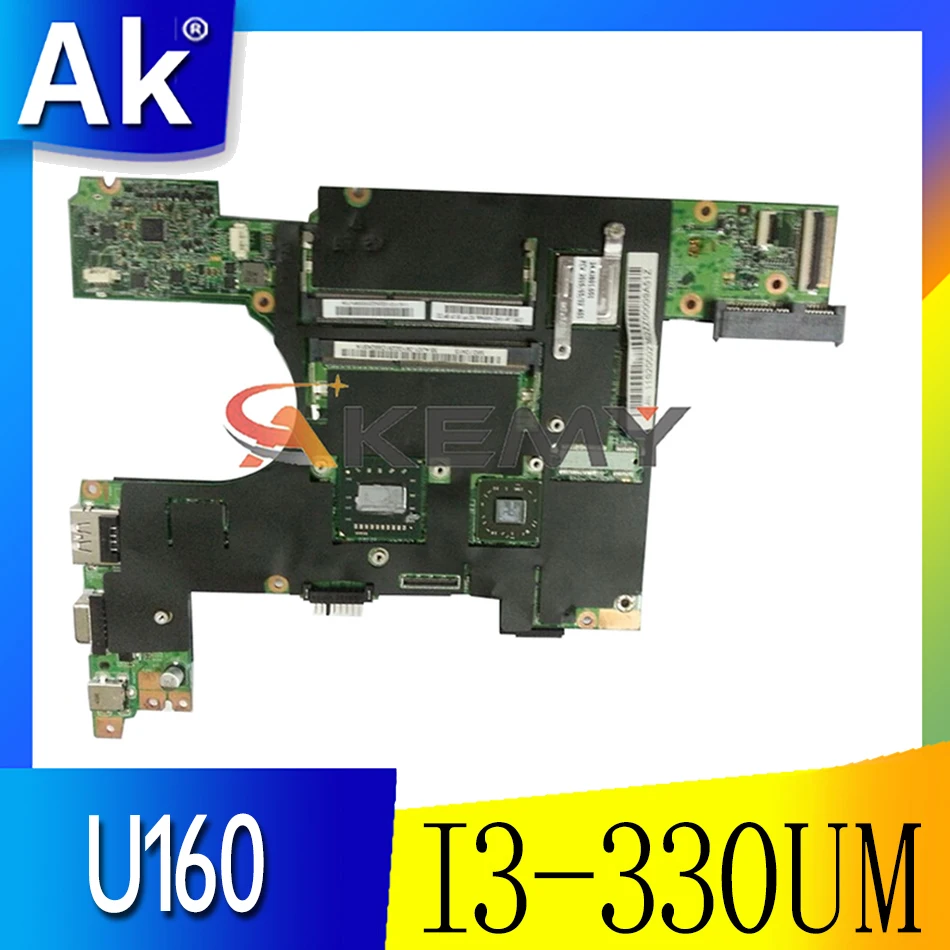 

Laptop motherboard For LENOVO Ideapad U160 Mainboard 09938-1 I3-330UM HM55