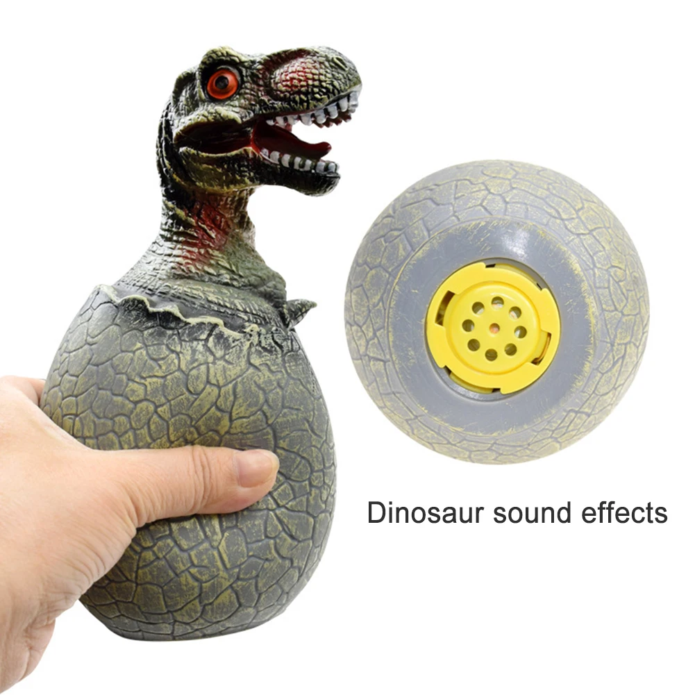 

Lovely T-rex Triceratops Dinosaur Egg PVC Model BB Device Development Kids Toy Classic Toys For Boy Children xmas gift