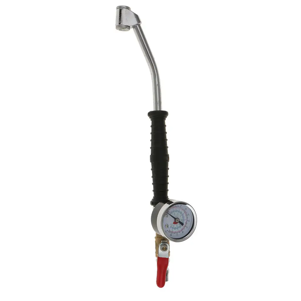 

Car Automotive Bike 220psi Air Tyre Inflator Pump Pressure Gauge with Valve Switch
