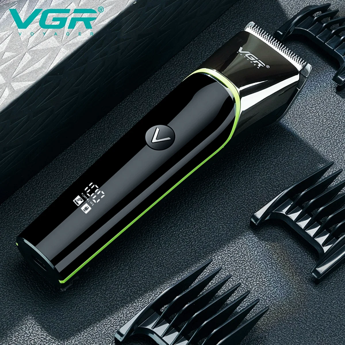 VGR Hair Cutting Machine Electric Hair Clipper Hair Trimmer For Men Waterproof Haircut Machine Barber LED Digital Display V-295 enlarge