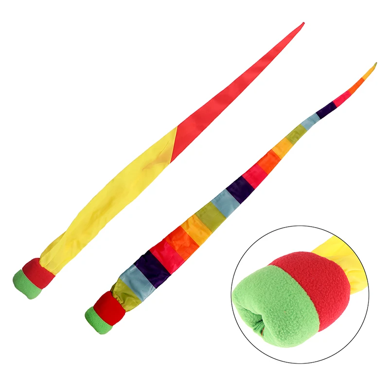 New Arrival 1pc Rainbow Ball Hand Throw Ribbon Sandbags Sensory Play Outdoor Toys Sport Games For Kids Children | Игрушки и хобби