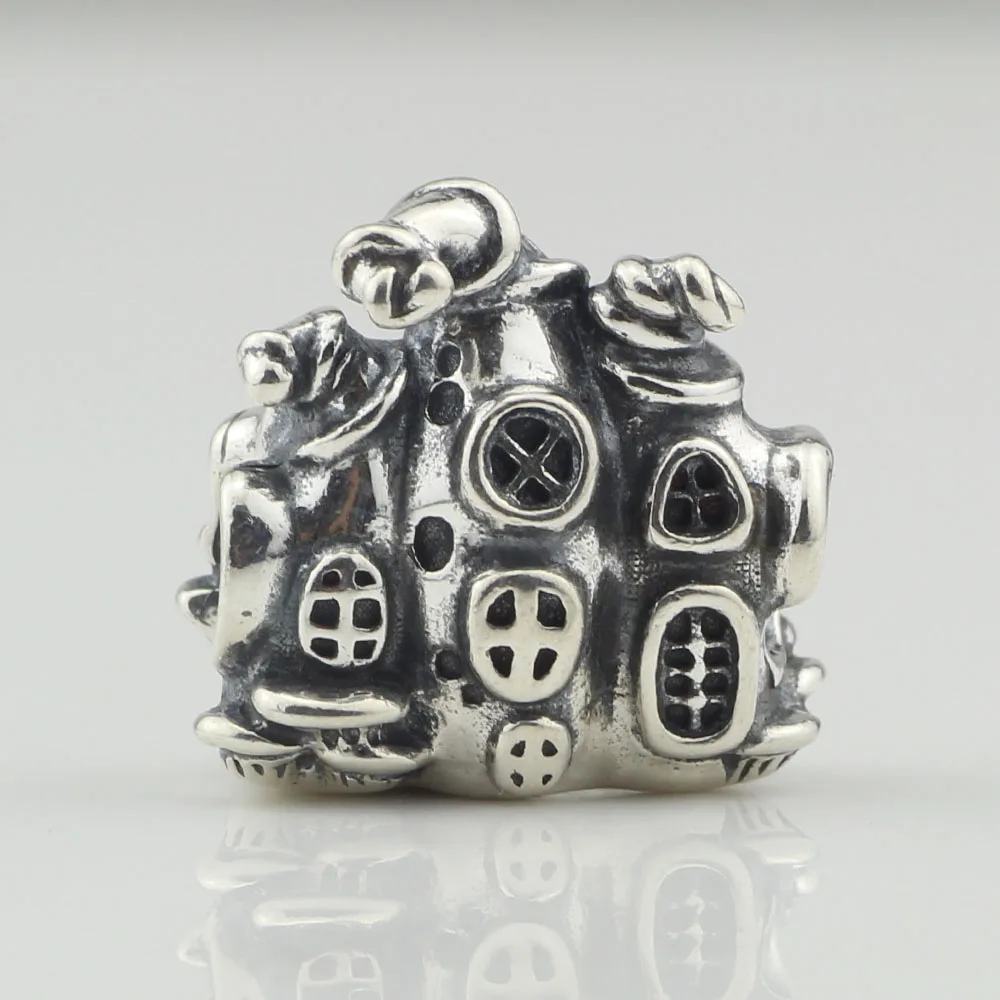 Подлинный 925 пробы Серебряный магический замок очаровательный бисер Подходит