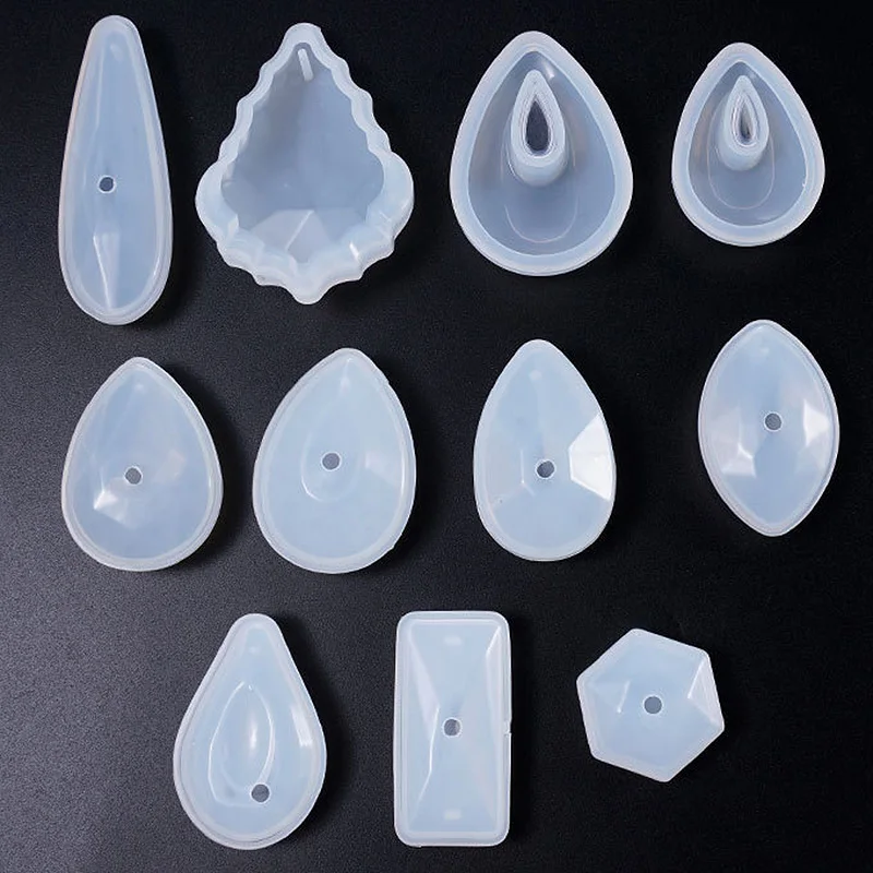 

Handmade Pendant Silicone Mold Set Crystal Multi-Shape Resin Mold For Necklace Jewelry Accessories DIY Craft Creative Making