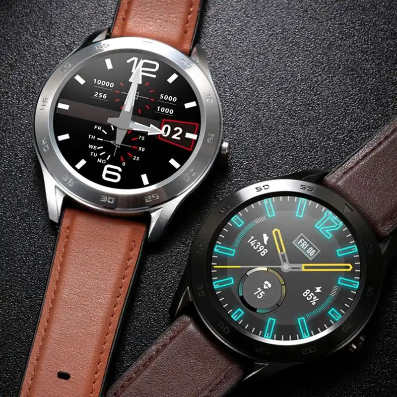 Мужские Смарт-часы IP68 Водонепроницаемые 1,3 Полный Круглый HD экран ECG Обнаружение Сменные циферблаты Женский Браслет фитнес-трекер Браслет