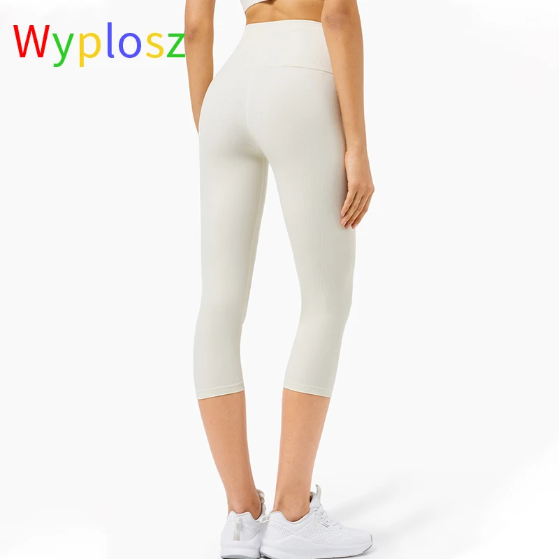 Wyplosz Yoga Pants For Women Seamless Tight Fitness Leggings High Waist Elastic Runing Sports Hip Gym Compression Color Matching