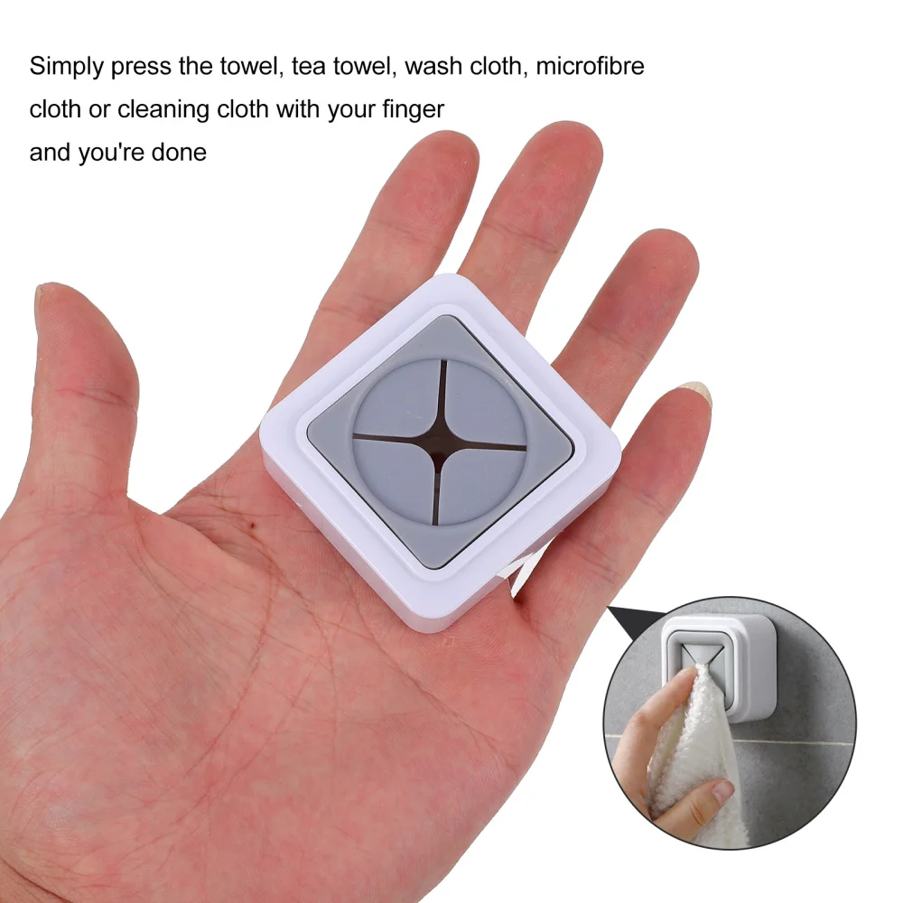 

2pcs Self-Adhesive Tea Towel Hook tea towel Wall Hook for Kitchen Bathroom