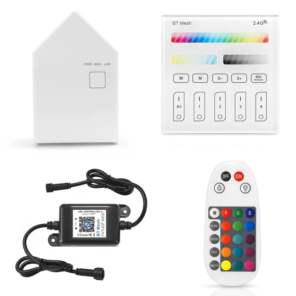 APP Haodeng Bluetooth сетка RGB + CCT Сенсорная панель/WIFI умный мост/пульт дистанционного