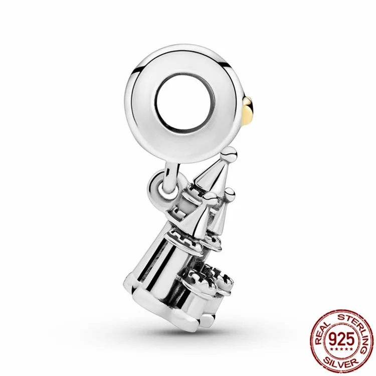 Оригинальный 925 серебро ювелирные изделия аксессуары замок кулон Шарм Браслет fit