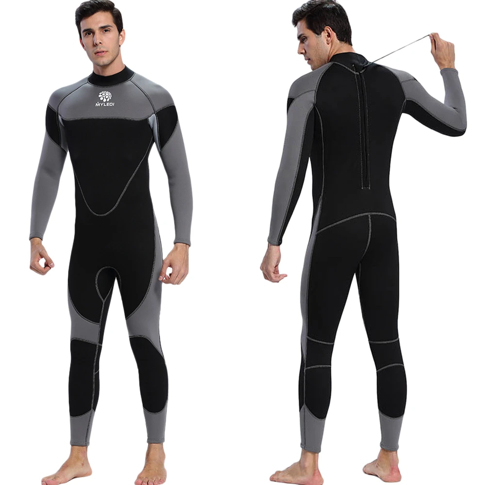 

3mm Neoprene Wetsuit Men Swumsuit Surfing Swimming Diving Suit Wet Suit Swimsuit Full Bodysuit Diving Water Sports
