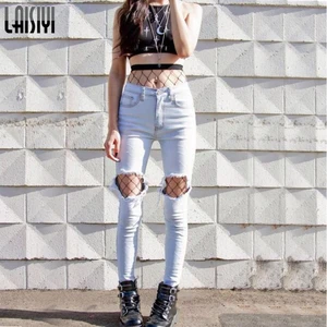 Женские леггинсы, сексуальные сетчатые леггинсы для фитнеса, женские ажурные сетчатые Клубные вечерние Чулочные изделия, брюки ASLE10003 2021