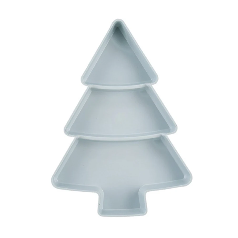 

Creative Christmas Tree Candy Snack Box Nuts Seeds Dry Fruits Plastic Plates Dishes Bowl Breakfast Tray Home Kitchen Supplies
