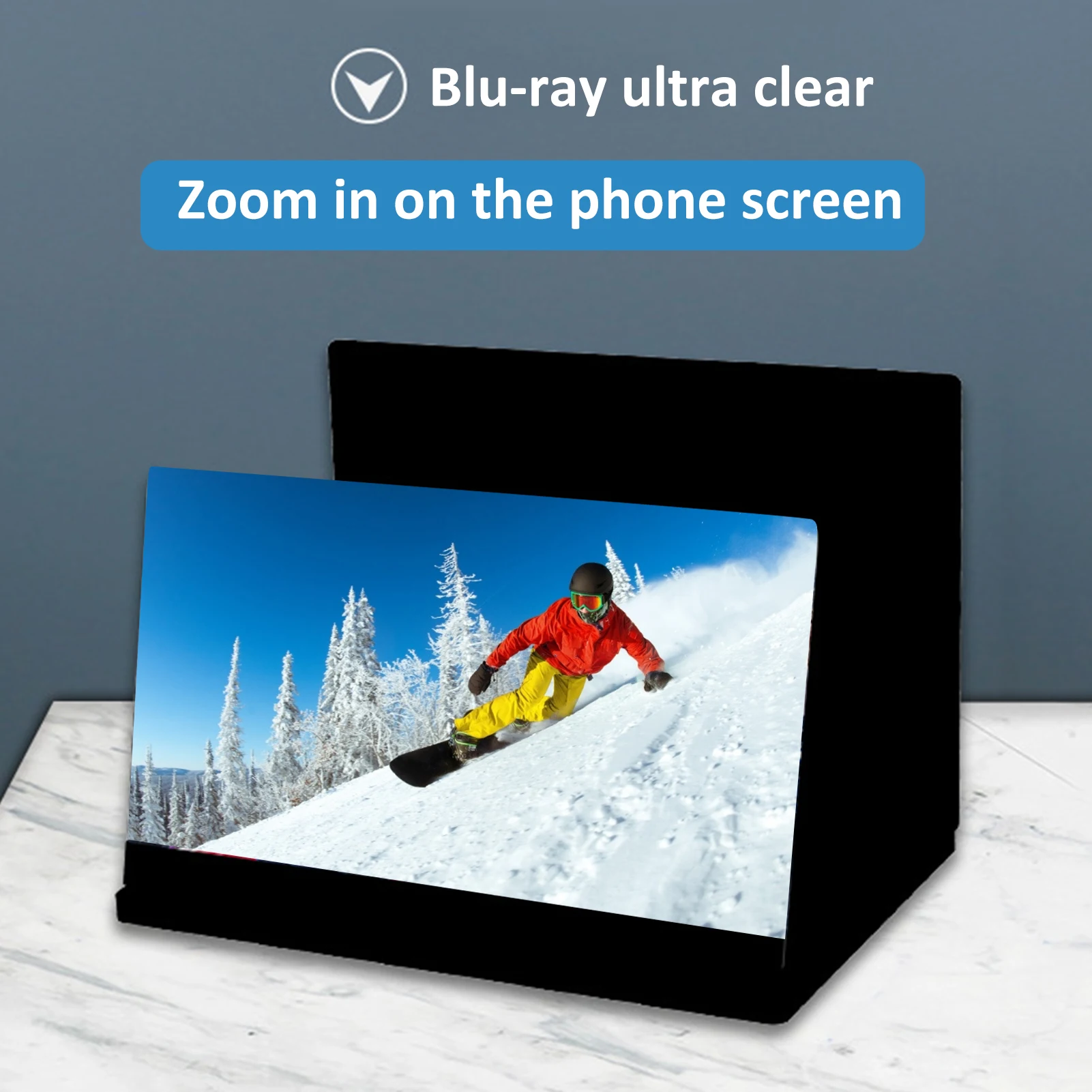 3D увеличитель для экрана телефона усилитель складной дизайн HD увеличение видео