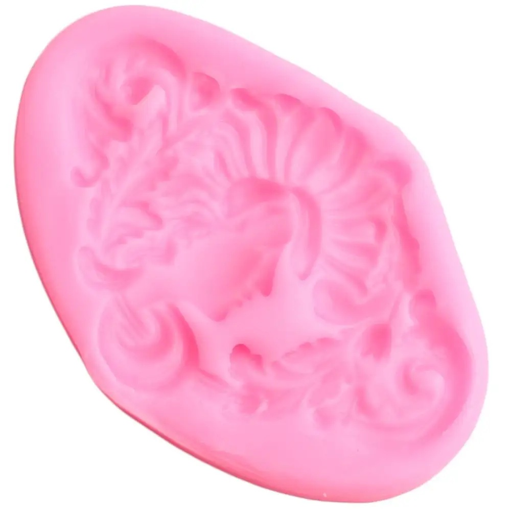 Scroll Leaves Relief Border Silicone Molds Goddess Candy Chocolate Gumpaste Mold DIY Cupcake Topper Fondant Cake Decorating Tool