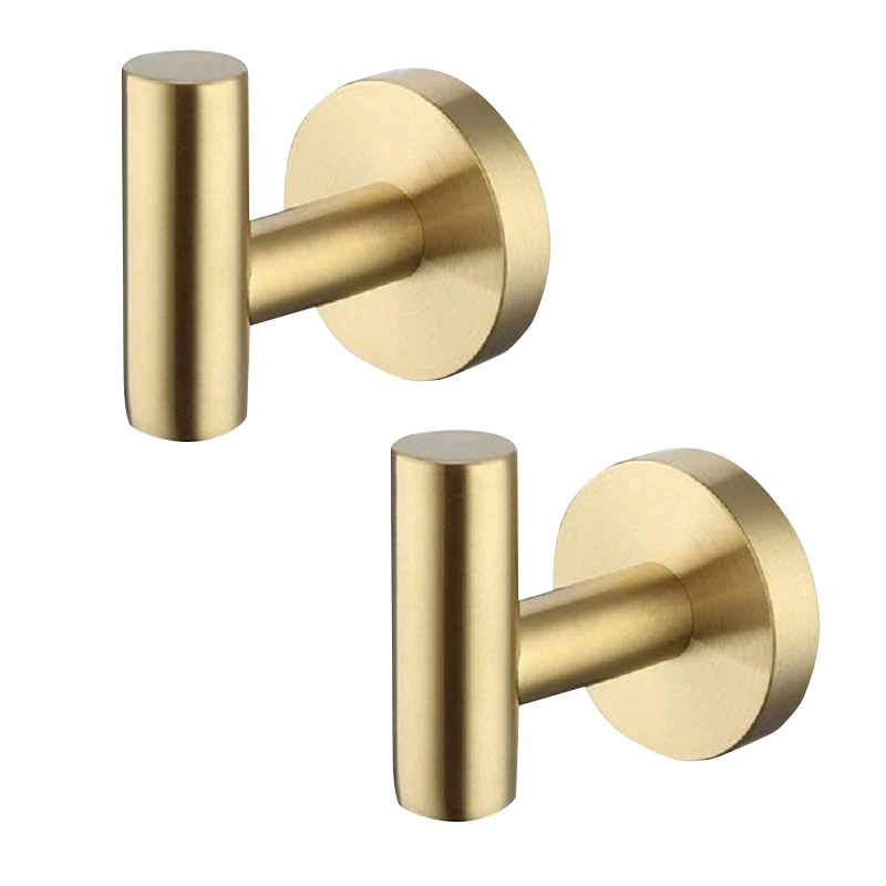 

Towel Hook 304 Stainless Steel Coat Robe Clothes Hook for Bath Kitchen Garage Wall Mounted JS23