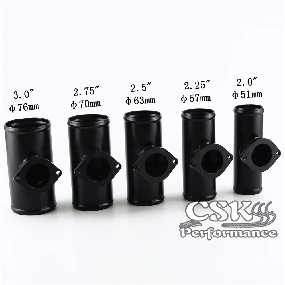 Fit For GD-RS FV RZ BOV Blow Off Valve Adapter Black 2.5&quot 63mm Turbo Flange Pipe |