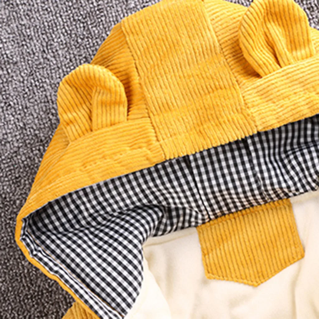 Осенняя одежда для маленьких девочек и мальчиков зимнее ветрозащитное пальто на