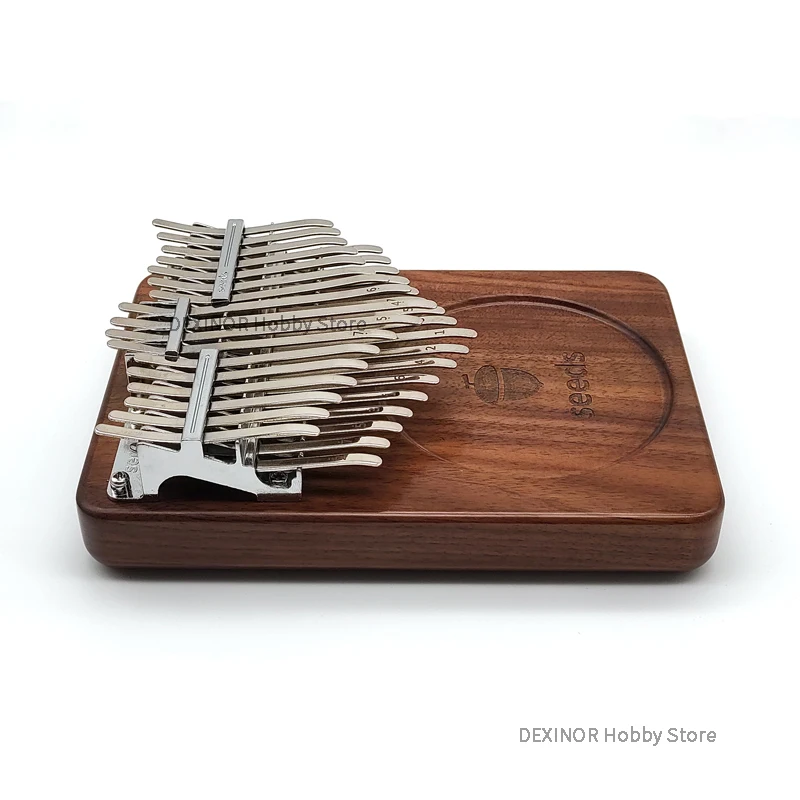Seeds Kalimba 34 Key Double Layer Chromatic Thumb Piano Black walnut Keyboards Mbira Pisces Musical Instruments