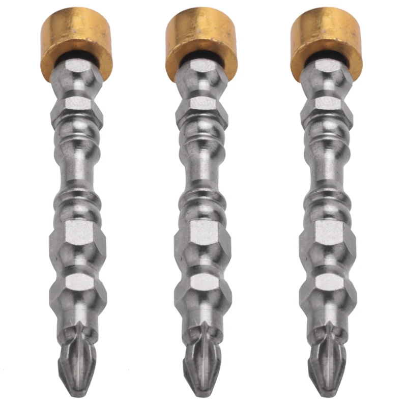 

Newest 3X PH2 Hardness 65MM Cross Head Screwdriver Bit Double Head Electric Screwdriver Phillips Screw Driver