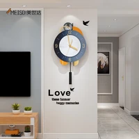 circular home design decorative wall clock silent mechanismswingable modern watch for living room kitchen interior decor