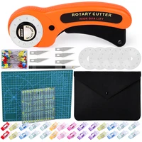 imzay sewing cutting kit set rotary cutter knife patchwork ruler cutting carving knife mat fabric storage bag quilting diy tools