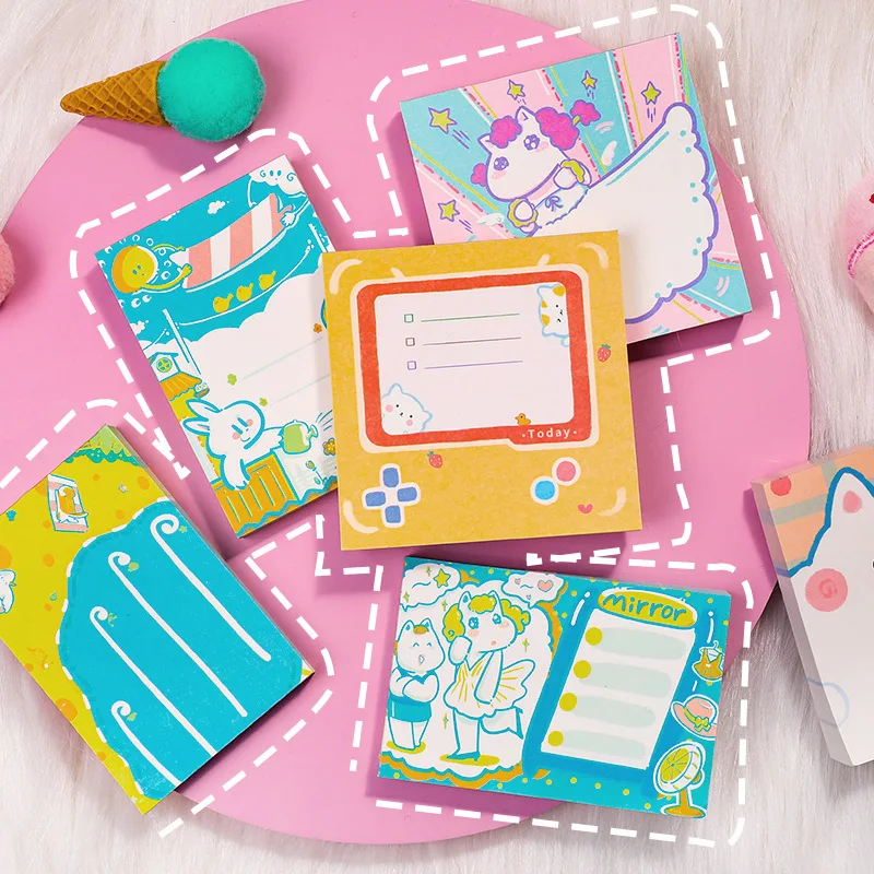 100 листов стикеры для заметок в виде бисквитов | Канцтовары офиса и дома