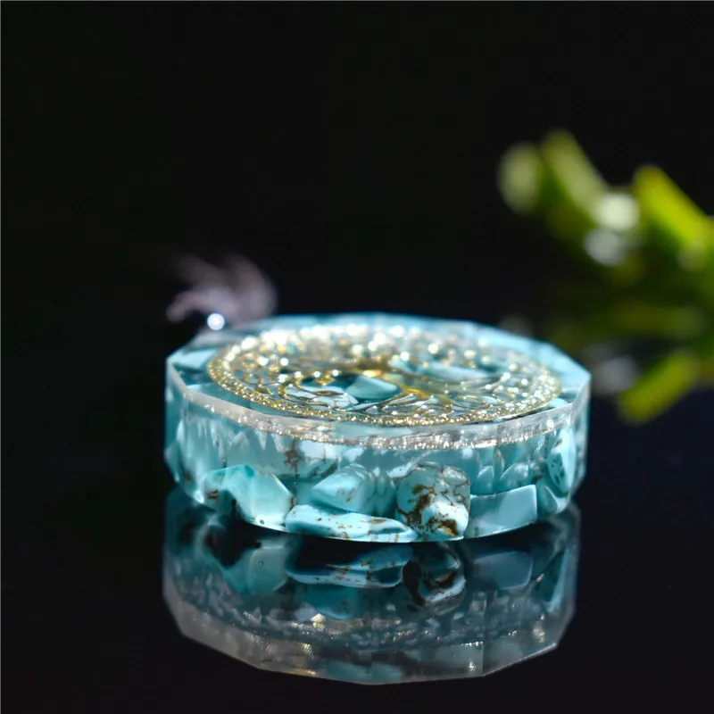 

Orgonite Necklace Tree of Life Energy Party Gifts Handmade Pendant Crystal Jewelry For Men Women