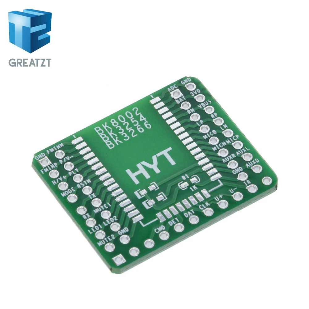 Expansion board GREATZT 1 шт. Bluetooth стерео аудио модуль передачи BK8000L AT команды SPP Bluetooth динамик усилитель DIY - Цвет: Expansion board