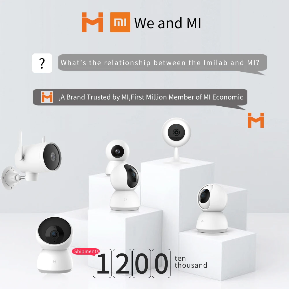 Xiaomi mi Smart Camera 2K 1296P 1080P HD 360 Angle WiFi Night Vision Webcam Video IP Camera Baby Security Monitor for Mihome APP