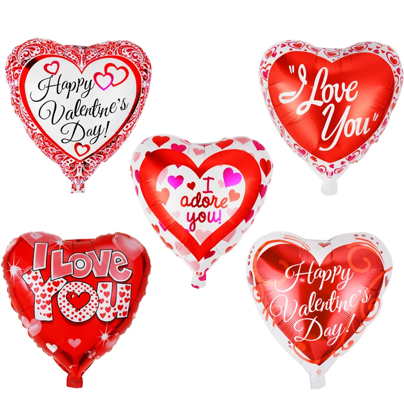 18 дюймов с надписью I Love You (я тебя люблю) тема гелиевый воздушный шар покрытый
