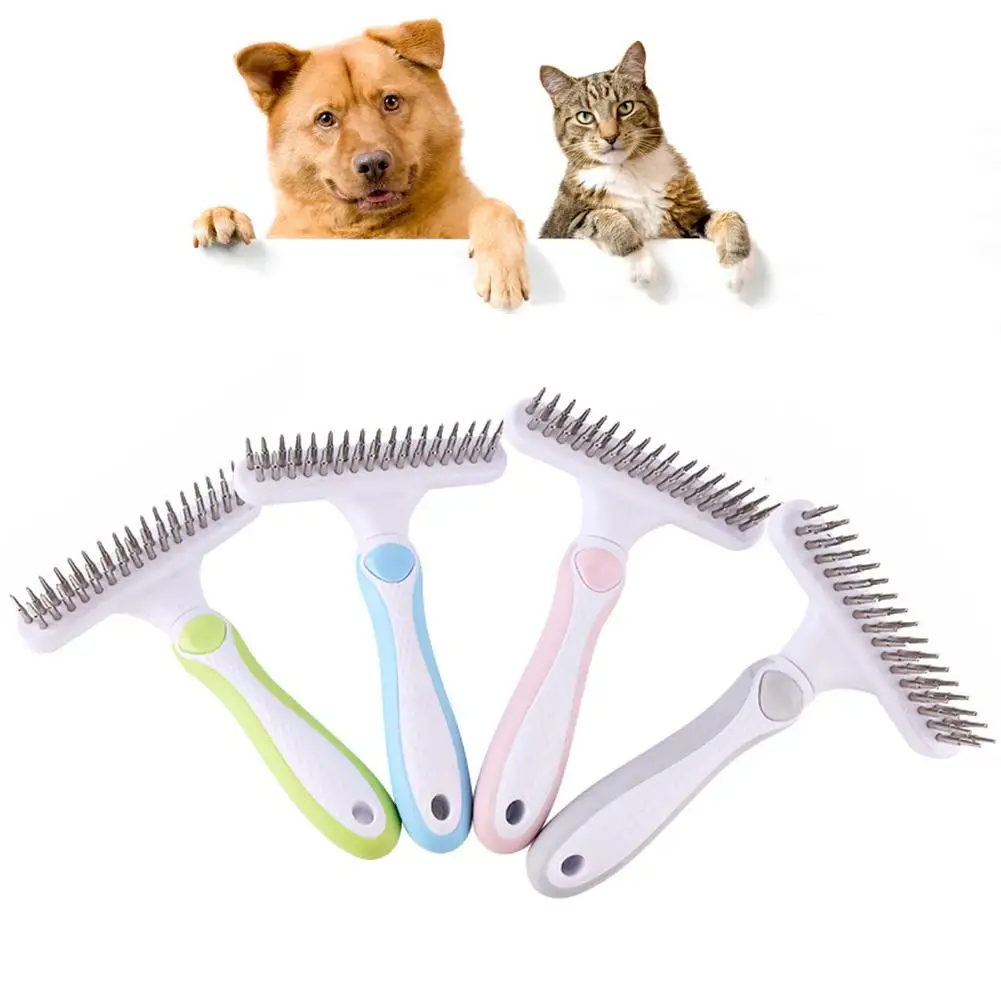 

Hair Removal Comb for Cat Dog Hair Brush Remover Needle Rake Comb Pet Massager Cleaning Grooming Tool For matted Long Hair Curly