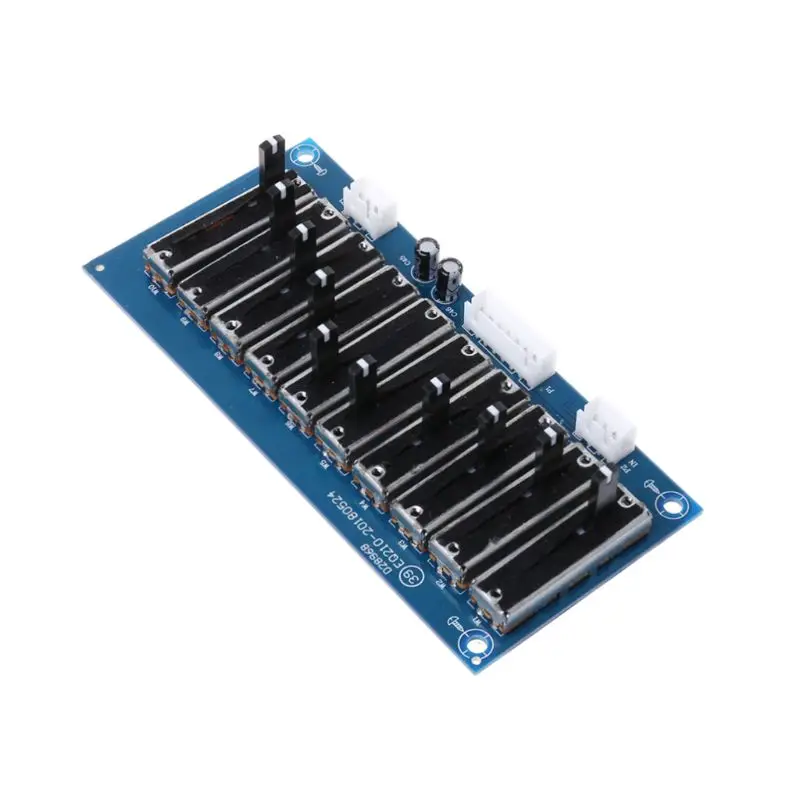 

W3JB EQ Equalizer Board Stereo Dual Channel Adjustable Tone Boards Preamp Front Panel For Amplifier