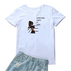 Совершенство сбить его Для женщин футболка бокс для девочек с надписью и изображением Для женщин Свободные прилив Топы И Футболки Для женщин Рубашка с короткими рукавами Camisetas Mujer
