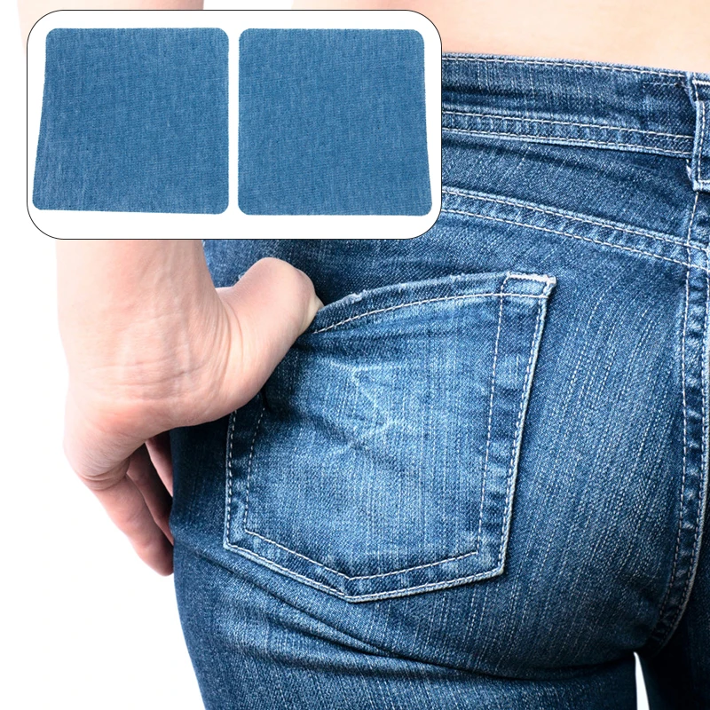 1 пара глаженых джинсовых нашивок сделай сам для ремонта тканей одежды