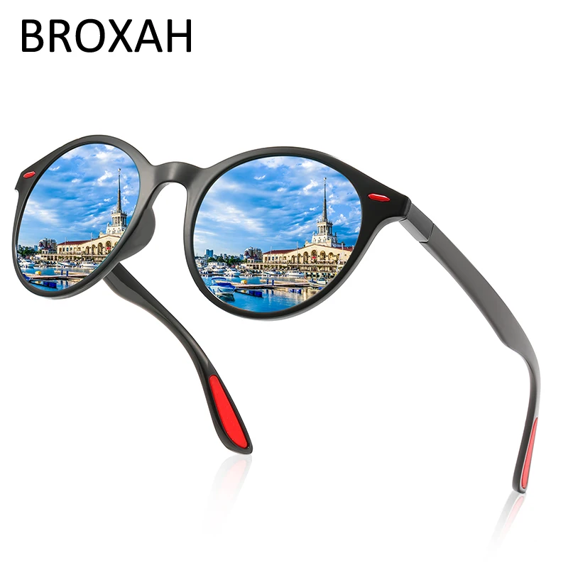 

Солнцезащитные очки в круглой оправе TR90 для мужчин и женщин, поляризационные, в винтажном стиле, с защитой UV400