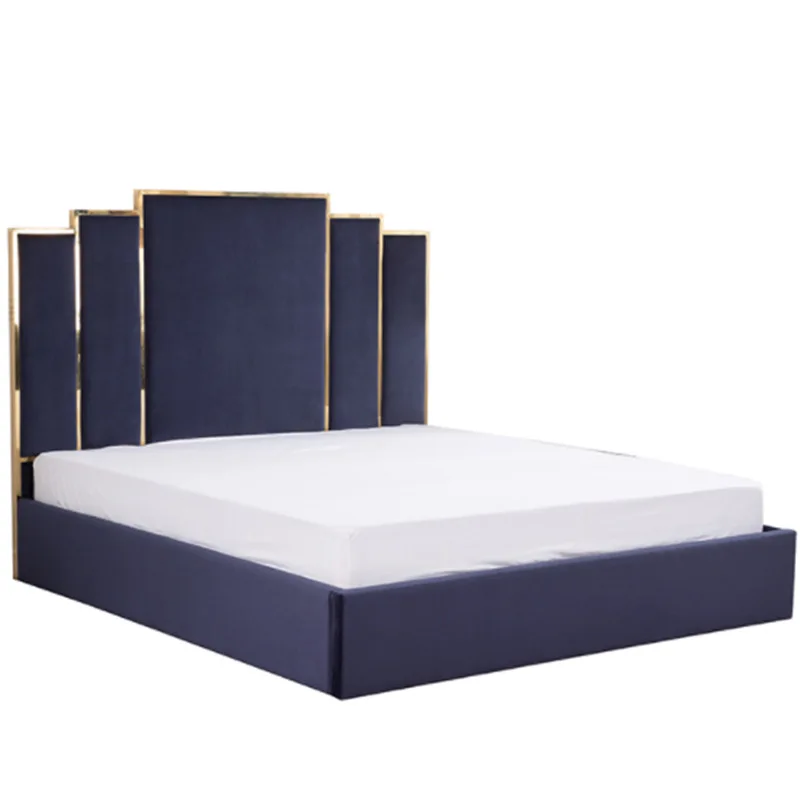 Постмодерн Гонконгская двуспальная кровать 1 5 8 метра светильник Роскошная