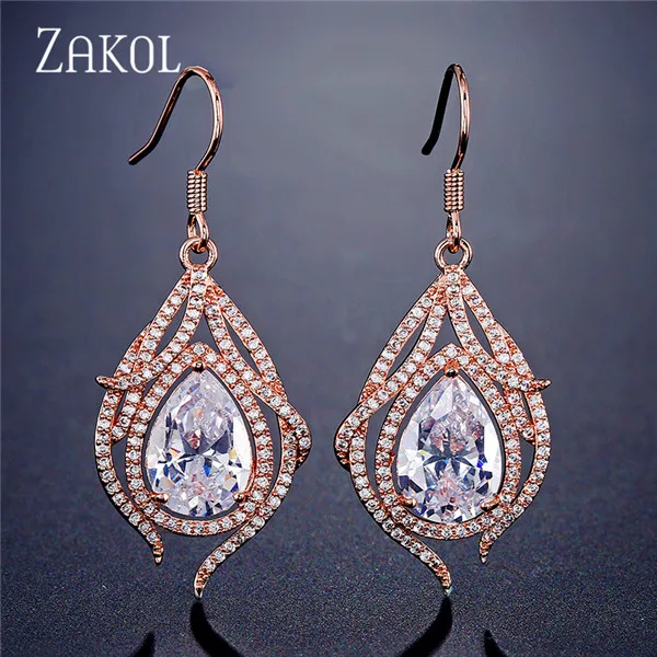 Большие серьги капельки с фианитами и кристаллами жемчужные белые для женщин