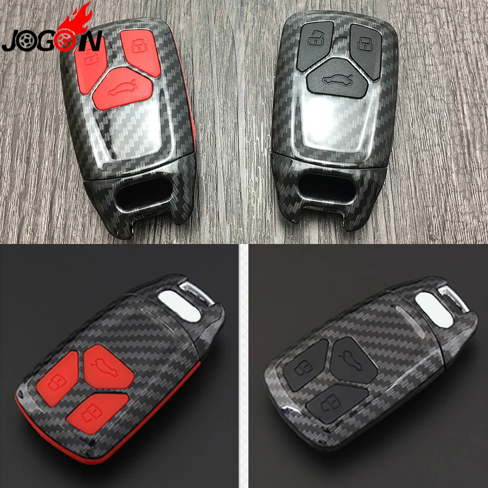 Умный чехол для ключа с дистанционным управлением из углеродного волокна Audi A4 B9 A5