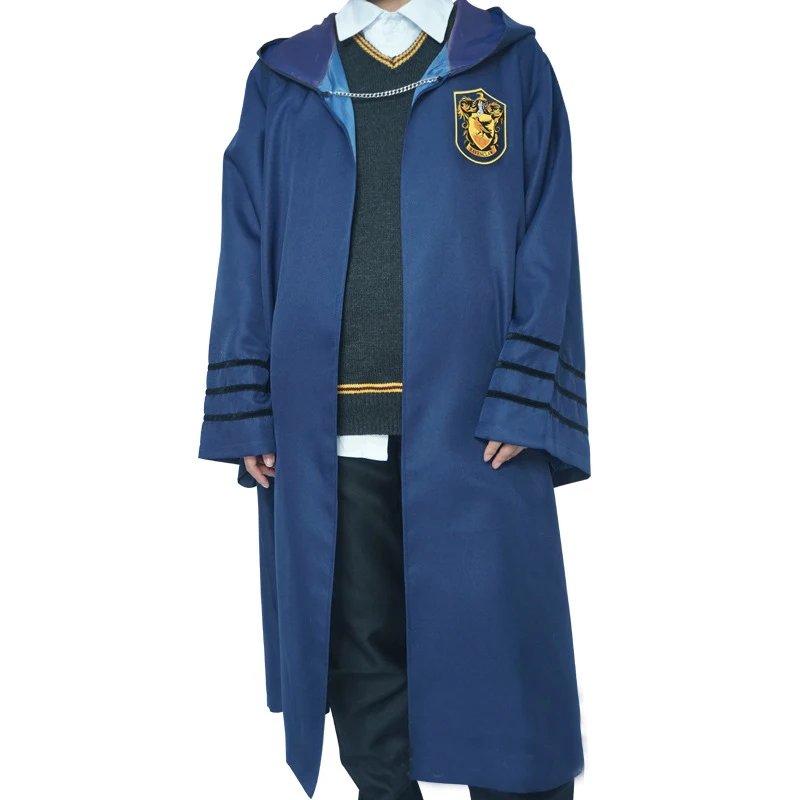 Волшебные фокусы Косплей Костюм Поттер халат Плащ Ravencla Gryffindo Hufflepuf Слизерин