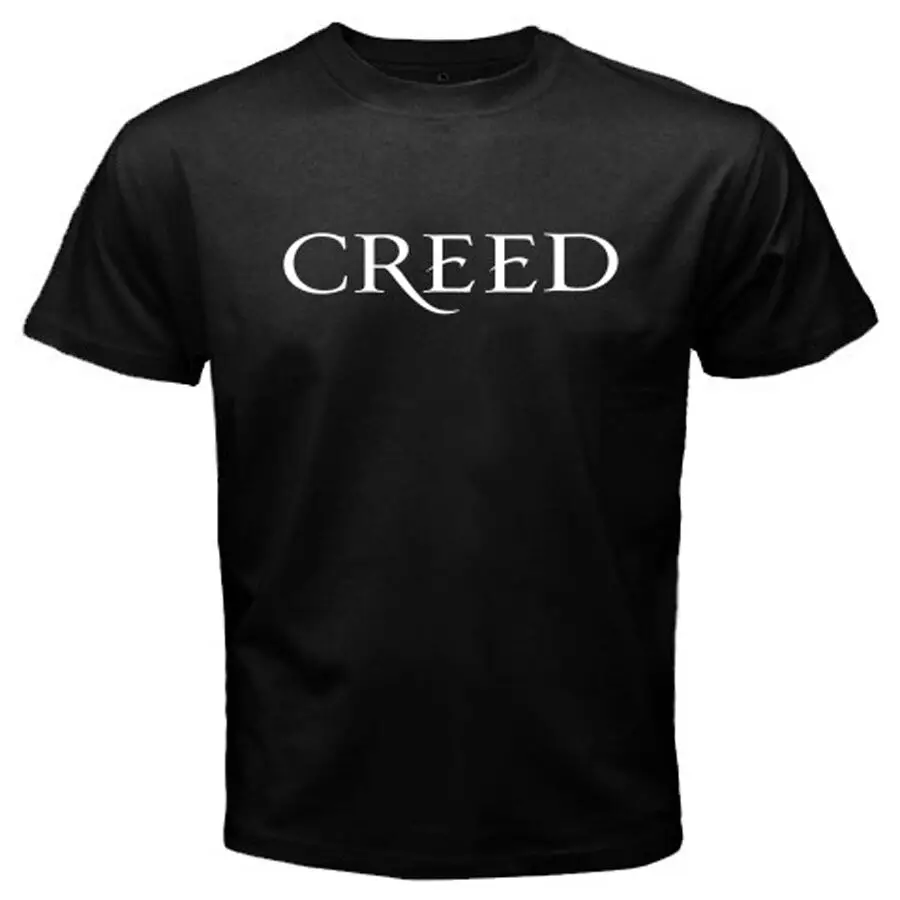 

Мужская черная футболка с логотипом группы CREED, размеры от S до 3XL