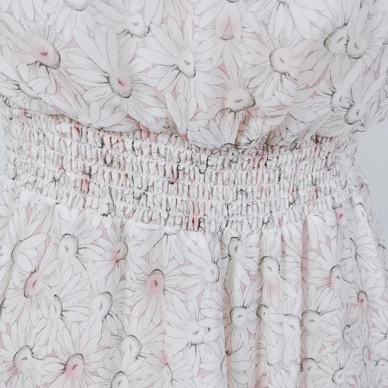 

POKWAI Women's Fashion Silk Dress Bohemian Style Print Short Sleeve Mid-Calf Dresses for Summer